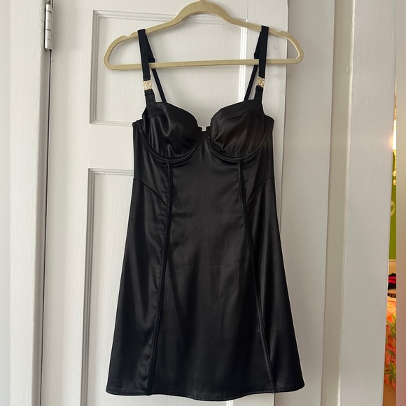 Victoria's Secret Other - Victorias Secret Elegant Black Satin Slip Dress
